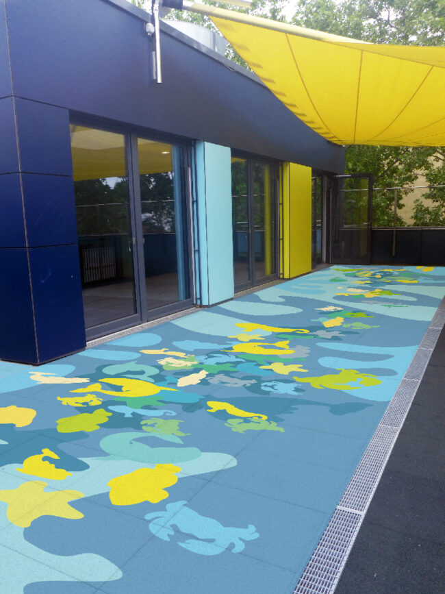 Unterwasserwelt – Kunst am Bau Kita Friedrich-Ebert-Straße/Mainz