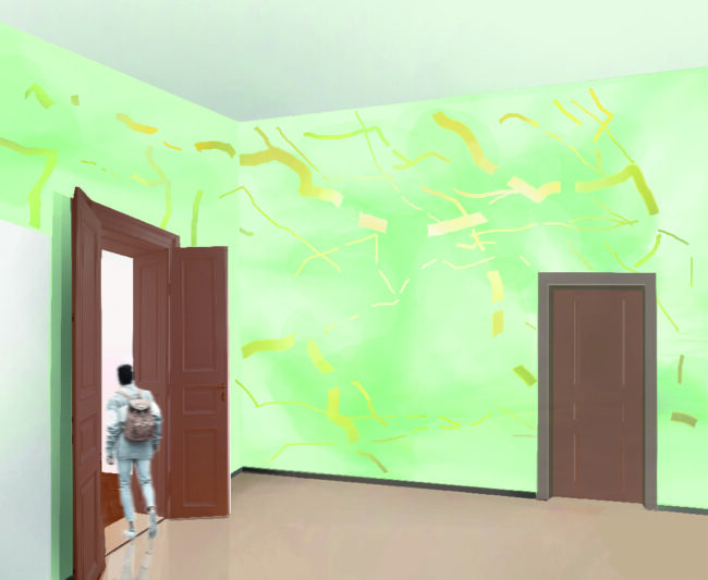 traces and spaces – kunst am bau neustadtzentrum Mainz – entwurf