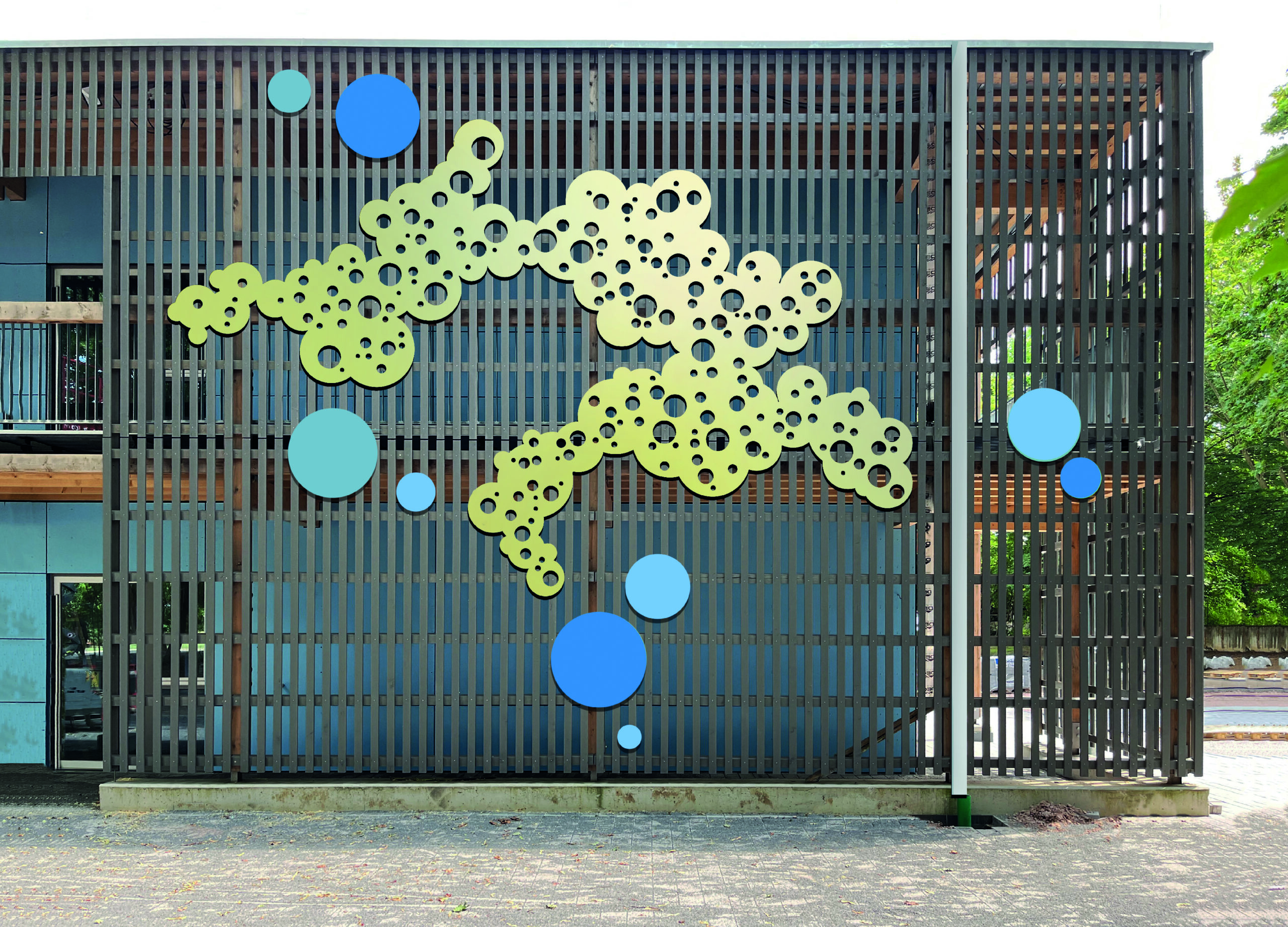 kunst am bau entwurf kita am zagreb-platz mainz